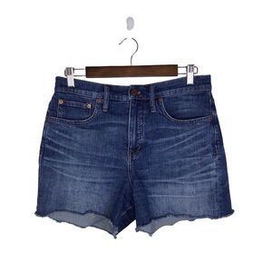 Madewell High-Rise Denim Shorts in Glenoaks Wash: Cutoff Edition Size 28.